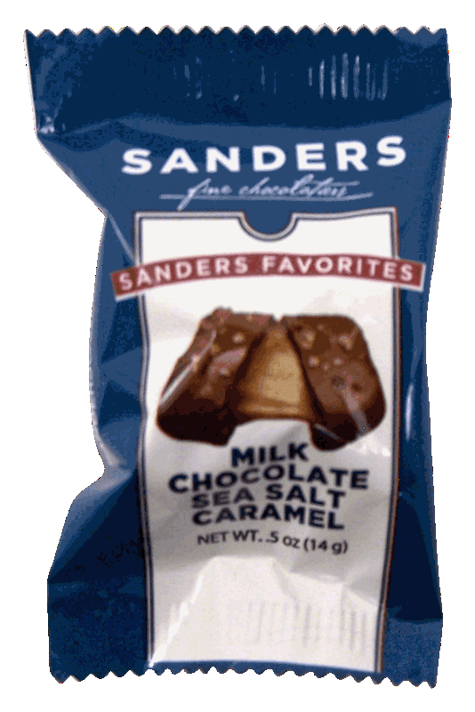 Sanders milk chocolate sea salt caramel 1/2-ounce piece > Candy ...