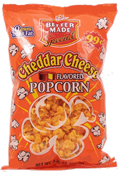 Better Made cheddar cheese flavored popped popcorn - 2.75-ounce