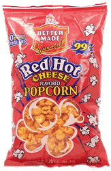 Better Made red hot cheese flavored popped popcorn - 2.75-ounce