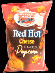 Better Made red hot cheese flavored popped popcorn - 6.5-ounce