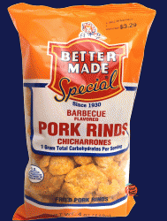 Better Made barbecue flavored pork rinds chicharrones - 4-ounce