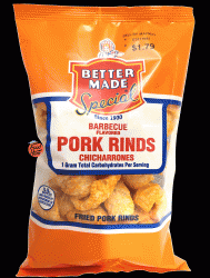 Better Made barbecue flavored pork rinds chicharrones - 2.5-ounce