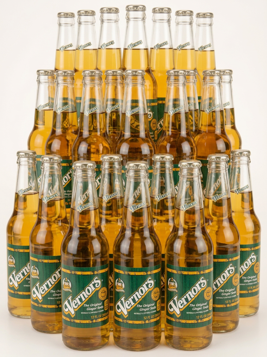 Vernors 24-pack of Regular Ginger Soda (Ale) in 12-ounce glass bottles
