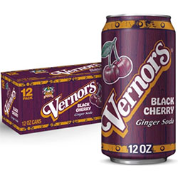 Vernors Black Cherry Ginger Soda (Ale) 12-pack of 12-ounce cans - Image 2