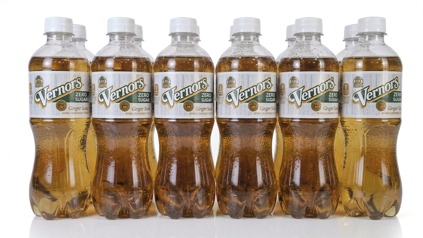 Zero Sugar Vernors Ginger Soda (ale) 2 x 6-packs 1/2-liter plastic bottles (12 total bottles)