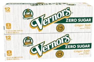 Zero Sugar Vernors Ginger Soda (Ale) 2 x 12-packs of 12-ounce cans