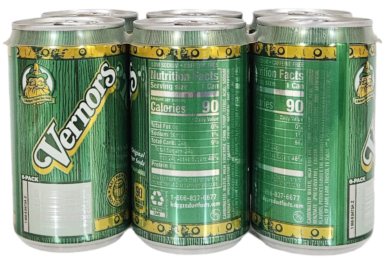 Vernors 6-pack of 7.5 fluid ounce cans - Image 3