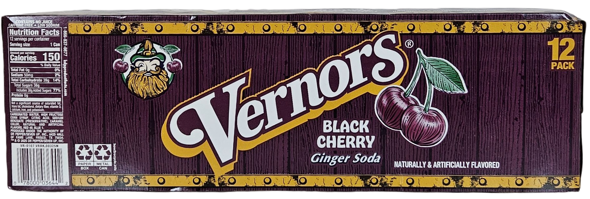 Vernors Black Cherry Ginger Soda (Ale) 12-pack of 12-ounce cans - Image 6