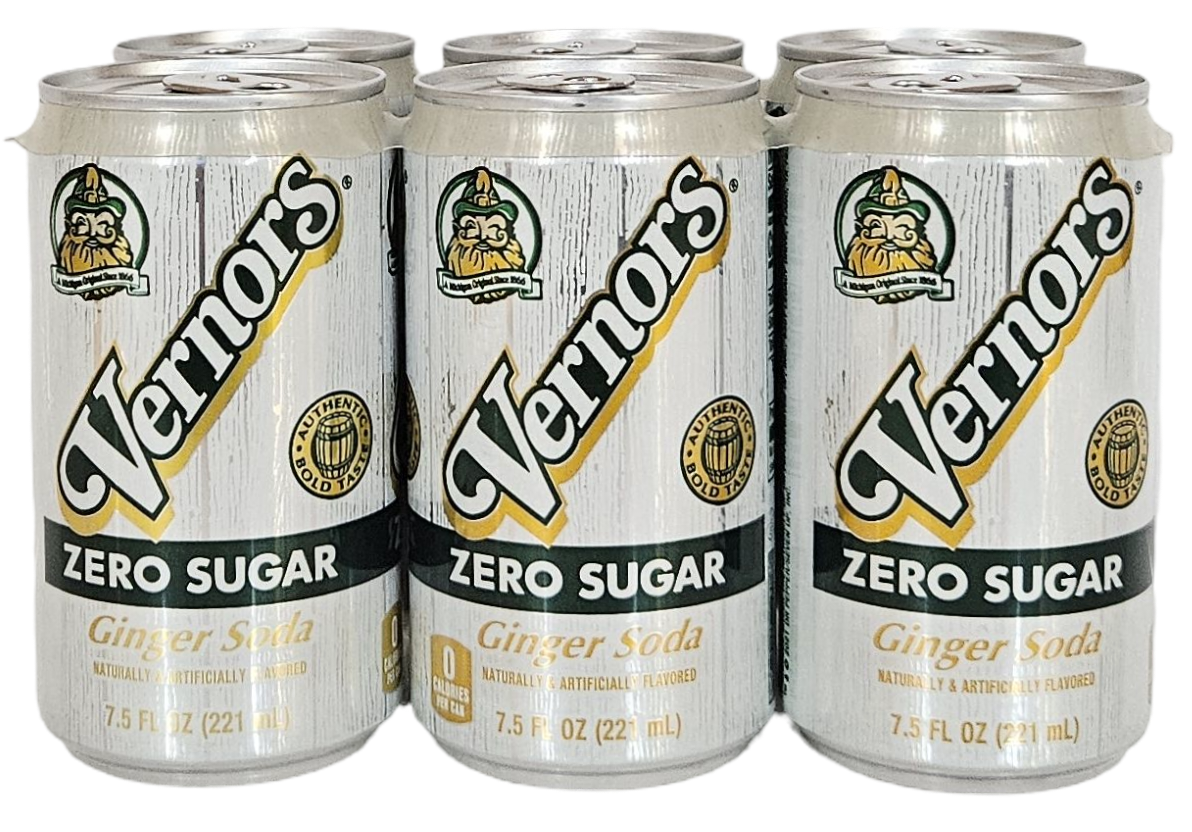 Zero Sugar Vernors 6-pack of 7.5 fluid ounce cans