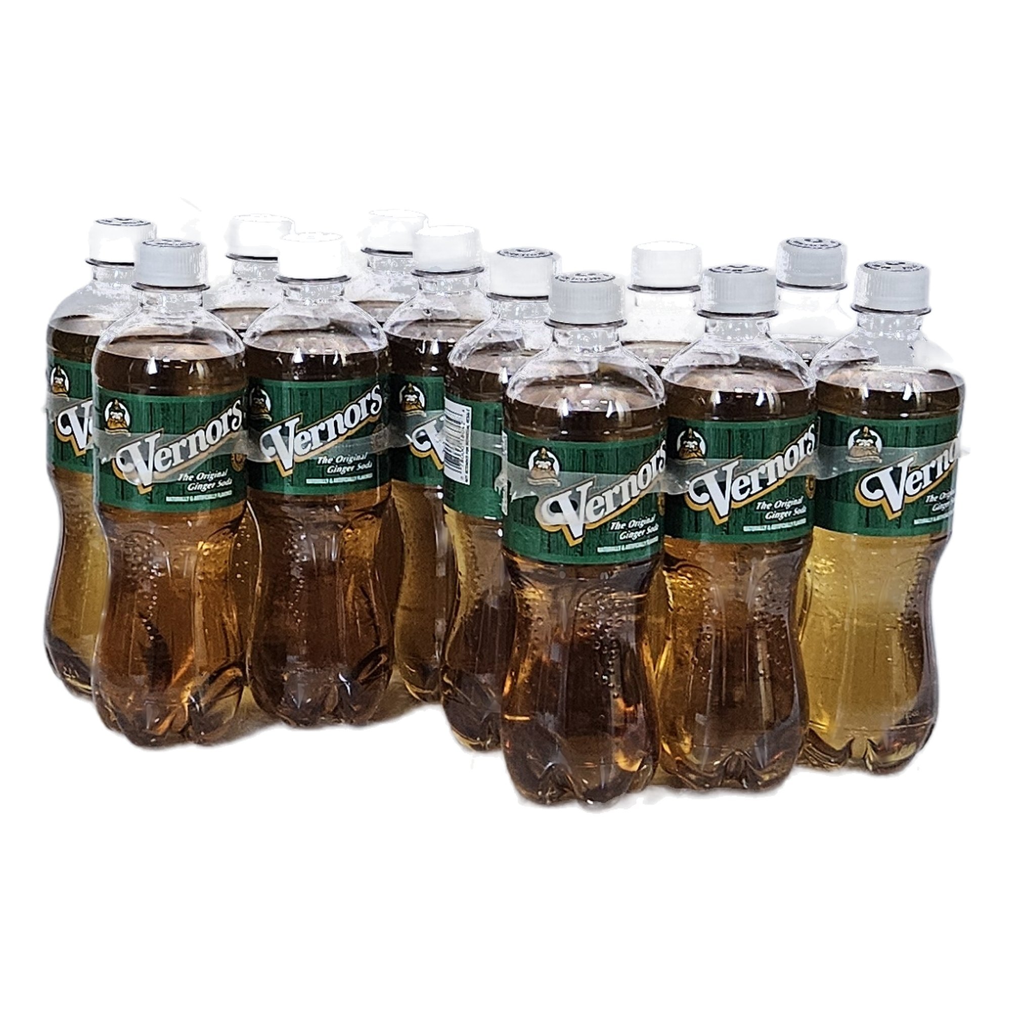 Twelve 16.9 oz bottles of Vernors The Original Ginger Soda
