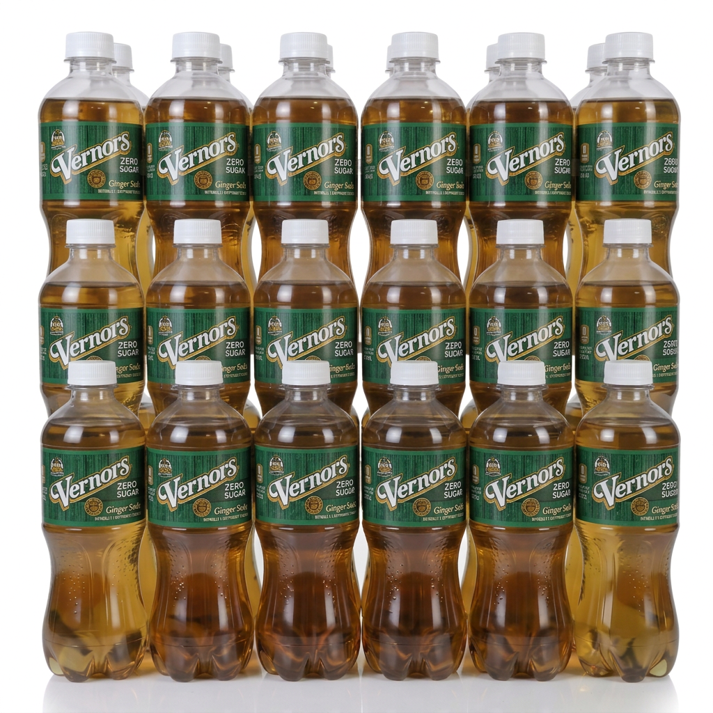 Vernors Ginger Soda (ale) 6 x 6-packs 1/2-liter plastic bottles (36 total bottles)