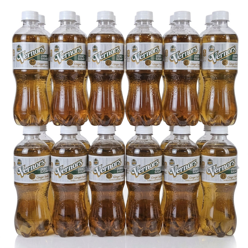 Zero Sugar Vernors Ginger Soda (ale) 4 x 6-packs 1/2-liter plastic bottles (24 total bottles)