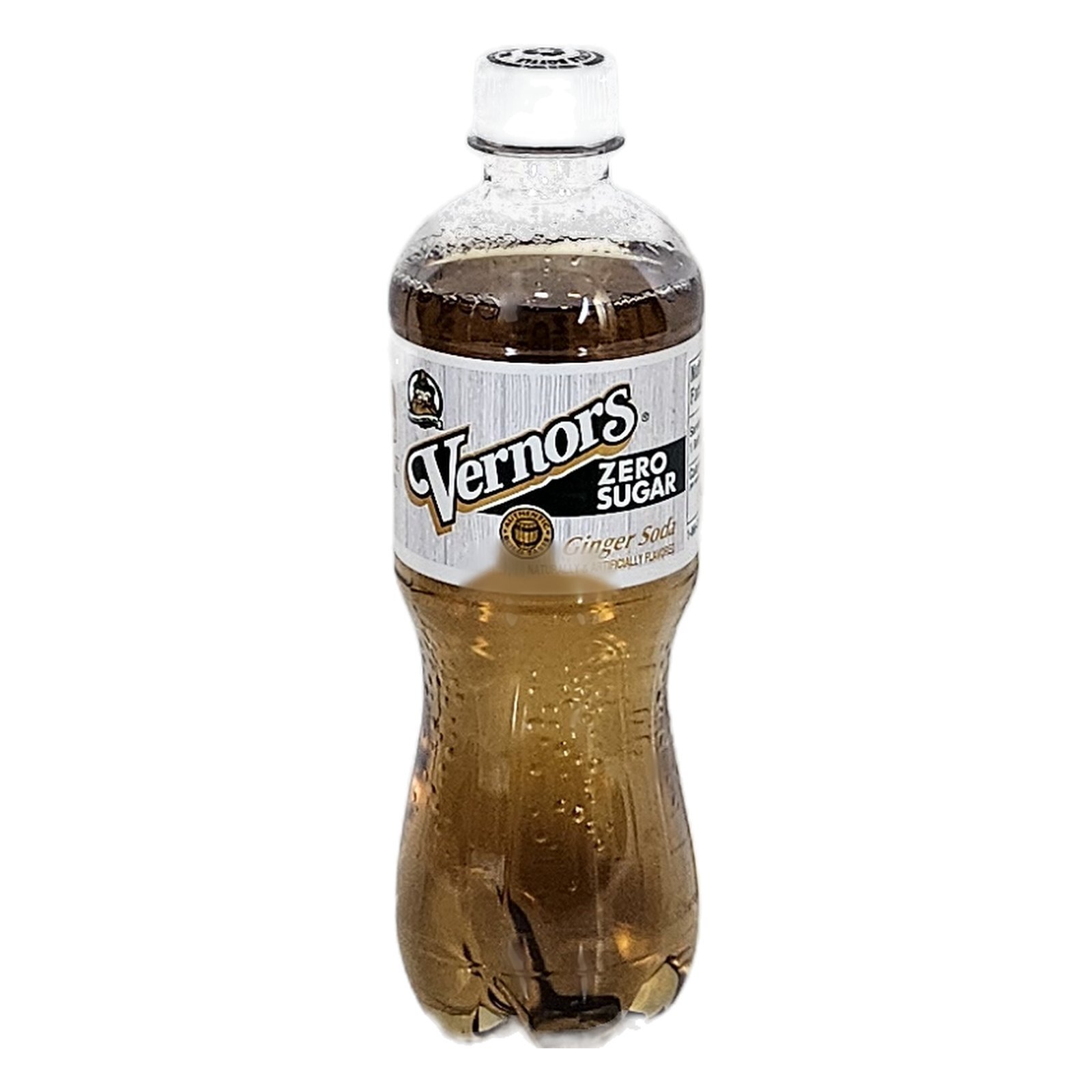 Zero Sugar Vernors Ginger Soda 16.9 oz bottle, front